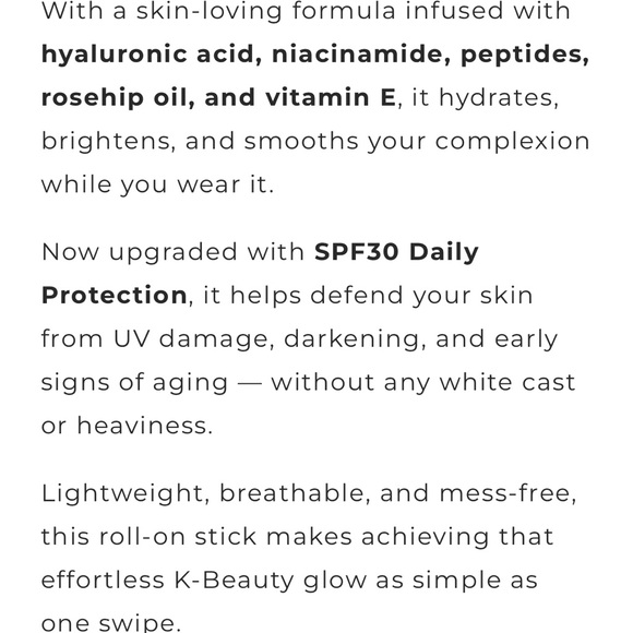 NWT Derma Muse Korean Color Adapting Foundation Stick - Ivory White (Light) - Picture 10 of 16